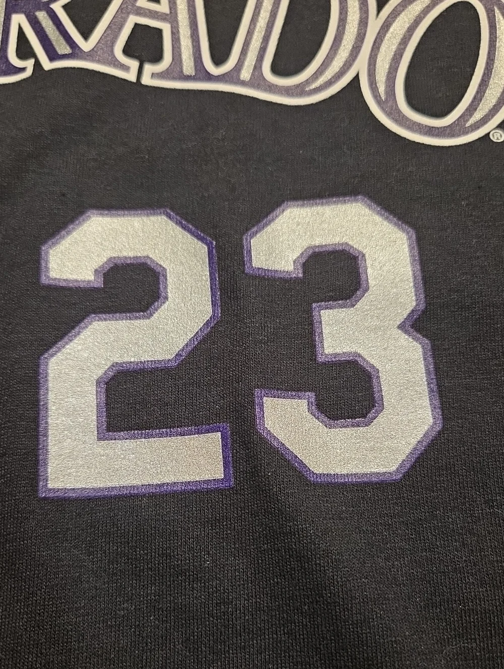 Offical Colorado Rockies Bryant MLB Shirt Jersey Mens Extra Large